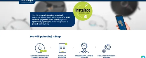 Concept: Instalace robotického vysavače
