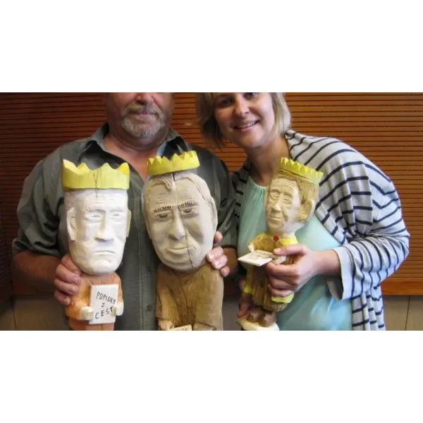 Jiří Kafuněk - Tři králové? Ne tři prezidenti. Řezbář na nich pracoval deset dní