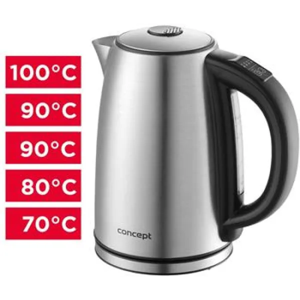 CONCEPT Rychlovarná konvice s regulací teploty 1,7 l RK3350