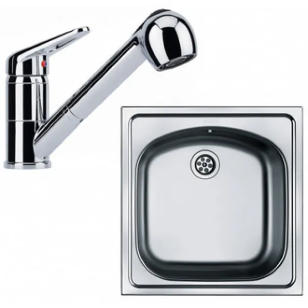 Franke SETN4 (dřez ETN 610 + baterie FC 9547.031 Chrom)