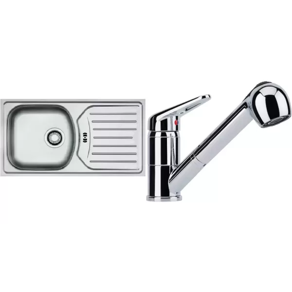 Franke SETN10 (dřez ETN 614 N ETHOS + baterie FC 9547.031 Chrom)