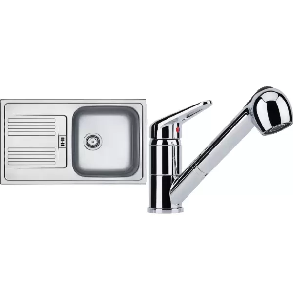 Franke SETN12 (dřez EFN 614-78 + baterie FC 9547.031 Chrom)