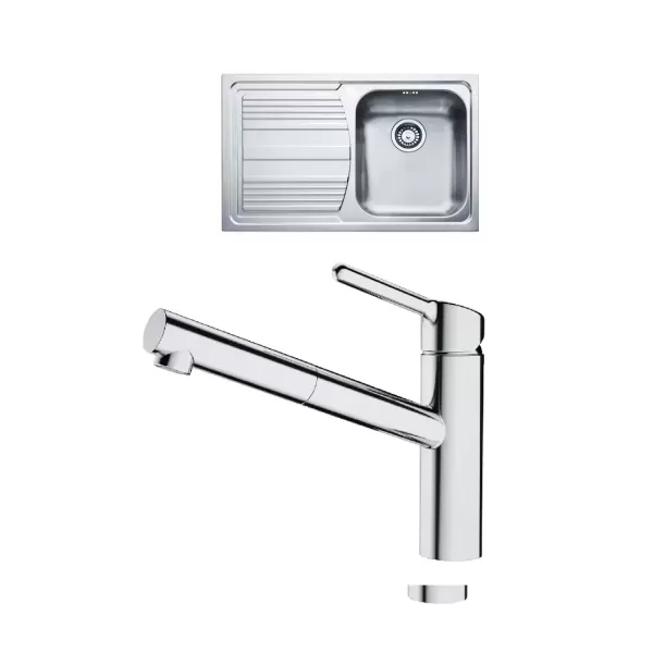 Franke Set N87 (dřez LLX 611/7 + baterie FC 3055.031 ORBIT Chrom)