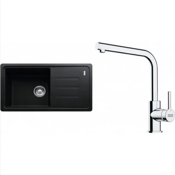 Franke Set G268O (dřez BSG 611-78/39 Onyx + baterie FS 3230.031 LINA SMART Chrom)