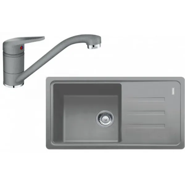 Franke SETG121ŠK (dřez BSG 611-78/39 Šedý kámen + baterie FC 9541.084 Šedý kámen)