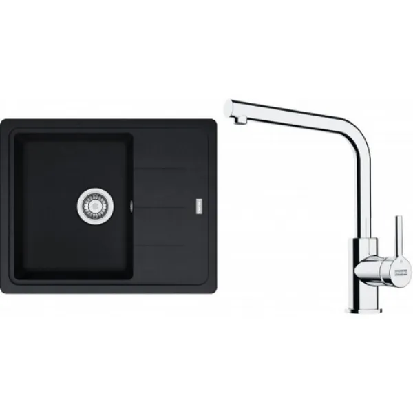 Franke SETG262O (dřez BFG 611-62 Onyx + baterie FS 3230.031 LINA SMART Chrom)