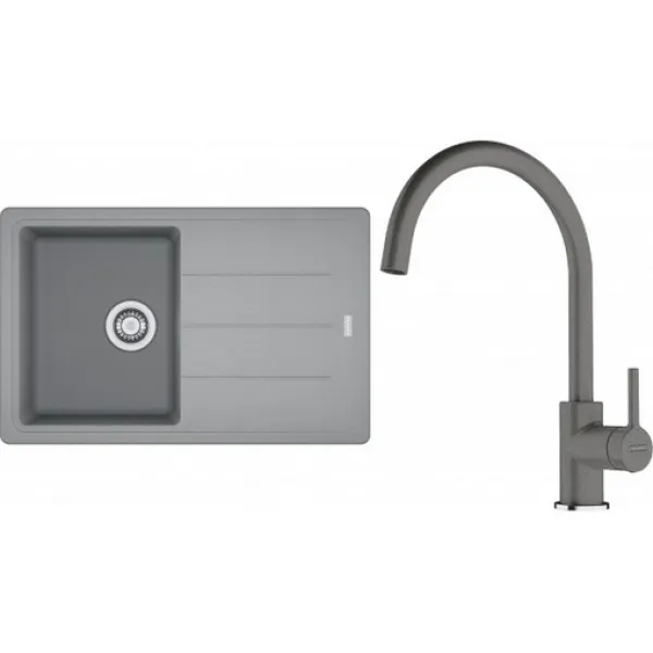 Franke SETG279ŠK (dřez BFG 611-78 Šedý kámen + baterie FC 6018.084 LINA Šedý kámen)