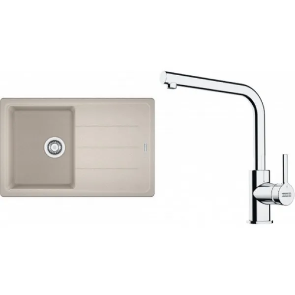 Franke Set G263SA (dřez BFG 611-78 Sahara + baterie FS 3230.031 LINA SMART Chrom)