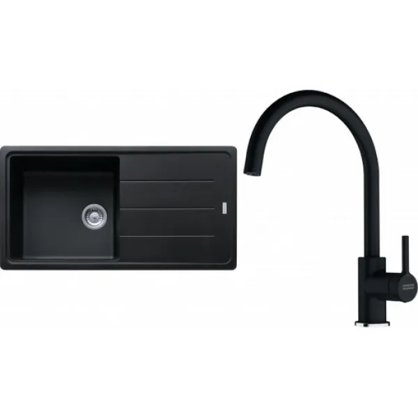 Franke SETG280O (dřez BFG 611 Onyx + baterie FC 6018.071 LINA Onyx)