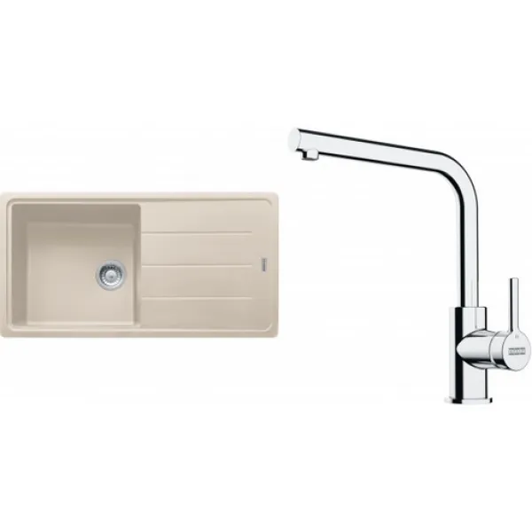 Franke SETG264SA (dřez BFG 611 Sahara + baterie FS 3230.031 LINA SMART Chrom)