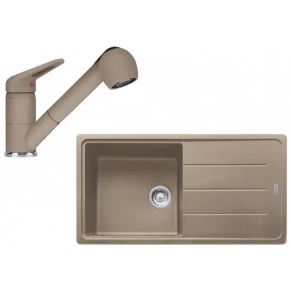 Franke SETG138KA (dřez BFG 611 Kašmír + baterie FC 9547.424 Kašmír)