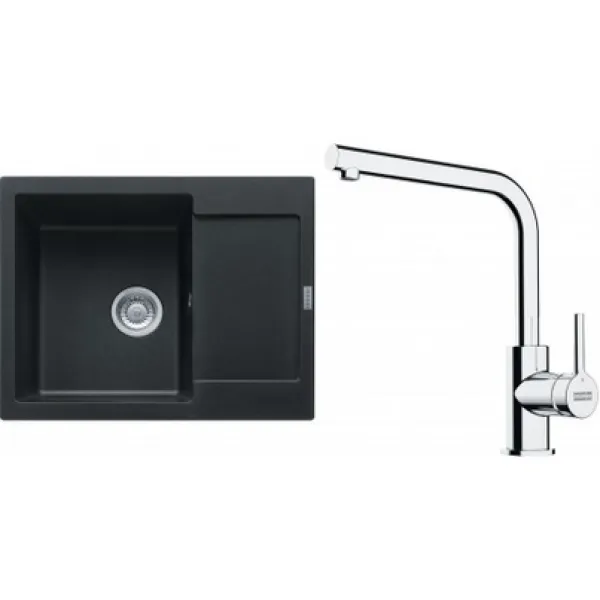 Franke Set G257O (dřez MRG 611-62 Onyx + baterie FS 3230.031 LINA SMART Chrom)