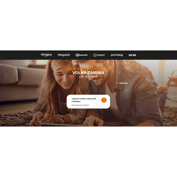 Whirlpool: prodloužená záruka na kompresor / motor zdarma po registraci - zákazník si registruje sám