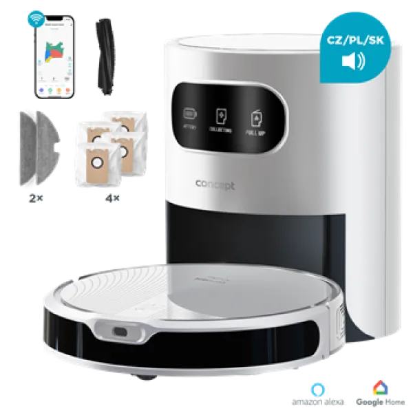 CONCEPT Robotický vysavač s mopem 2v1 PERFECT CLEAN Laser VR3350