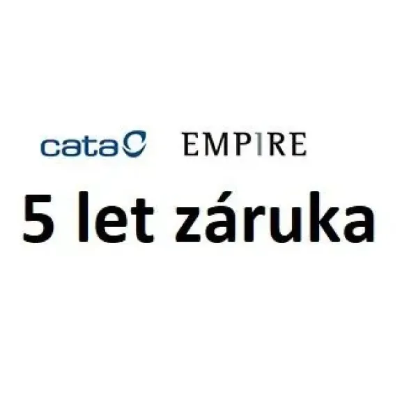 Cata: 5 let záruka! - zákazník si registruje sám