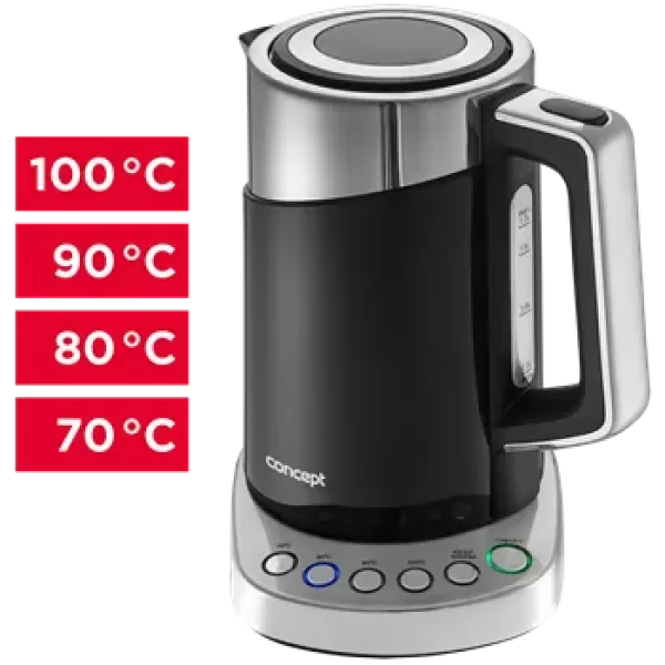 CONCEPT Rychlovarná konvice s regulací teploty  1,7 l RK3171 - dárek v hodnotě 1399,-Kč ZDARMA