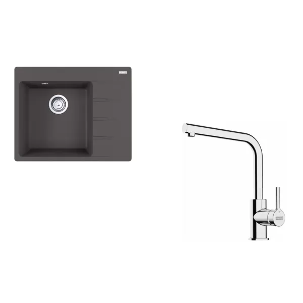 Franke SETG249ŠB (CNG 611-62 TL/2 šedá břidlice+FS 3230.031)