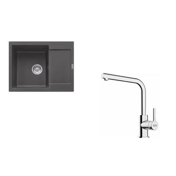 Franke SETG257ŠB (MRG 611-62 šedá břidlice+FS 3230.031)