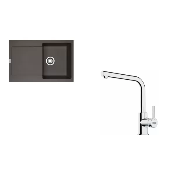 Franke SETG259ŠB (MRG 611 šedá břidlice+FS 3230.031)