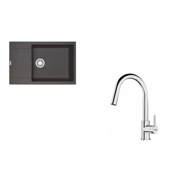 Franke SETG260ŠB (MRG 611-78 BB šedá břidlice+FS 3229.031)