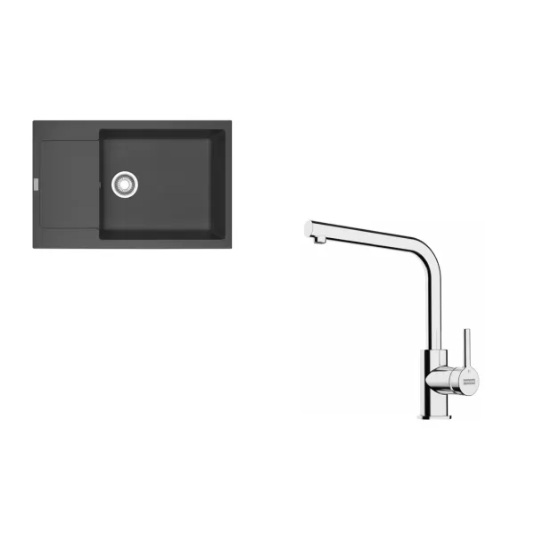 Franke SETG261ŠB (MRG 611-78 BB šedá břidlice+FS 3230.031)