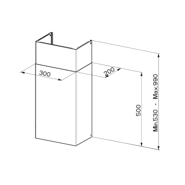Faber Sada komínů 990 WH