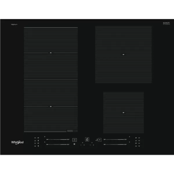 Trouba Whirlpool OMK58HU1B + Varná deska Whirlpool WF S9365 BF/IXL + Myčka Whirlpool WBC 3C26 X