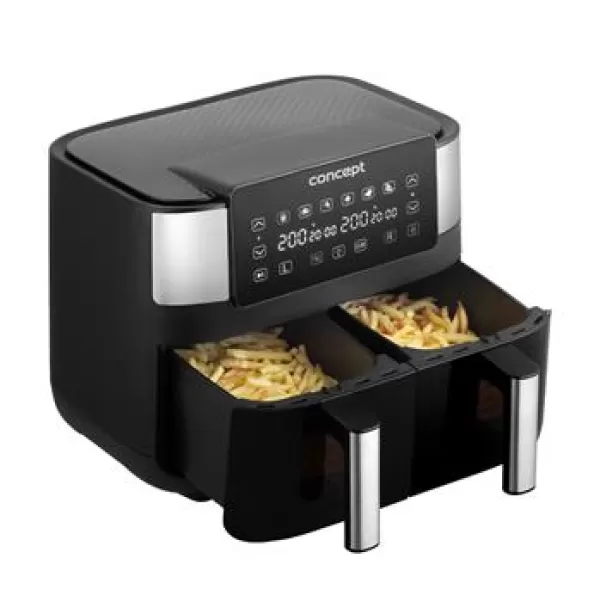 CONCEPT Horkovzdušná fritéza DOUBLE 8 l FR8000