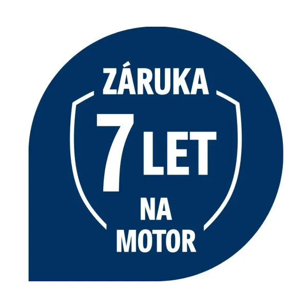 Concept: Záruka 7 let na BLDC motor - zákazník si registruje sám